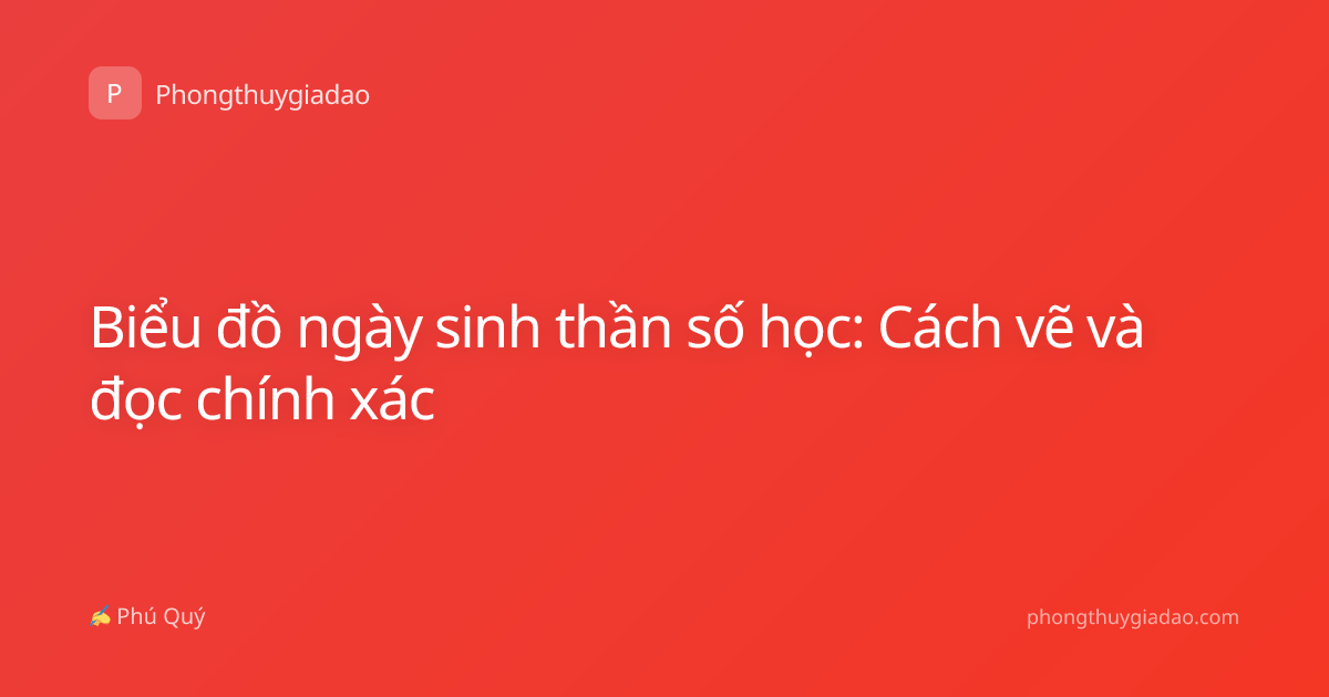 Biểu đồ ngày sinh thần số học: Cách vẽ và đọc chính xác